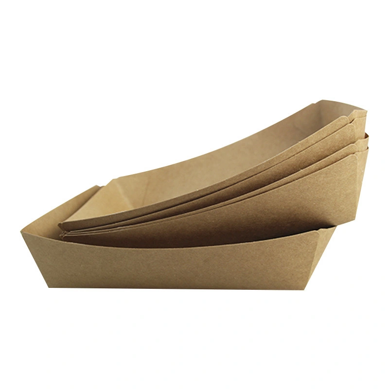 Wholesale/Supplier Disposable Kraft Cardboard Paper Food Tray Food Trays Games Event Supplies