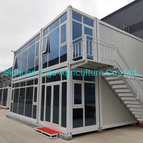 Australien Prefab Tiny Homes Flat Pack Container House Verzinkter Stahl Frame Portable Temporary Mobile Office