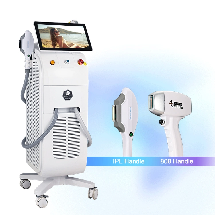 2022 Heißer Verkauf Bildschirm Linkge Ice Platinum Titanium Diode Laser Haarentfernung IPL Haarentfernung Hautverjüngung Beauty Equipment