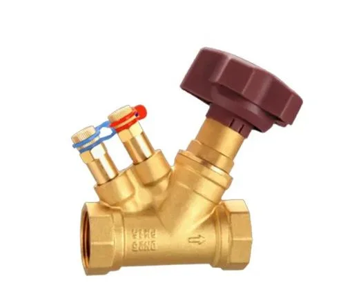 Bwva Thermostatic HVAC Automatic PTFE General Flow Control Manual Water Brass Balancing Valve