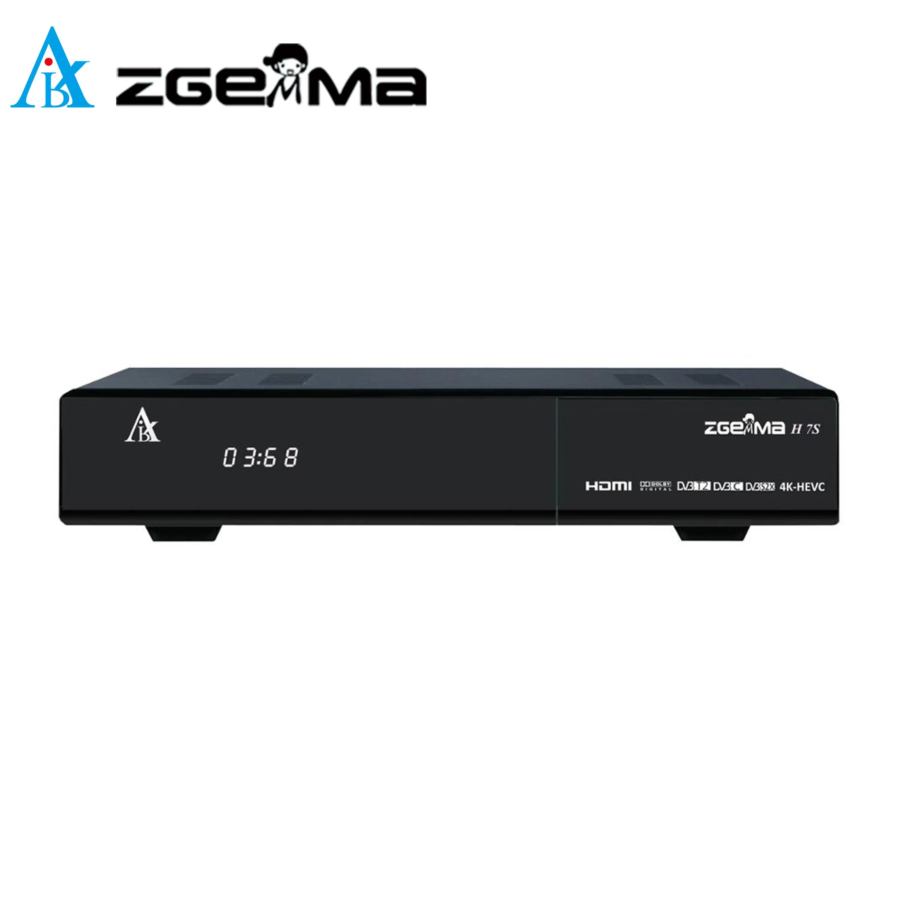 Zgemma H7s Satellite TV Receiver - Enigma2 Linux OS, 2*DVB-S2/S2X + DVB-T2/C Hybrid Tuner, UHD 4K Resolution TV Decoder