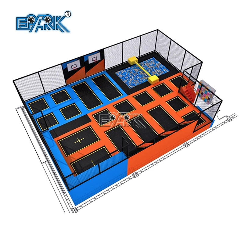 Trampoline Park Equipment Amusement Park Toys Made Children Soft Indoor Playground for Sale