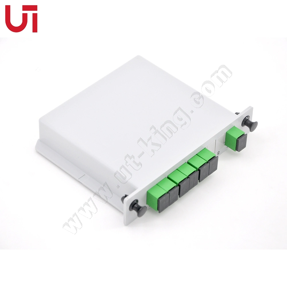 1X6 Sc/APC Cassette Type PLC Splitter Excellent Quality Low Insertion Loss Card PLC