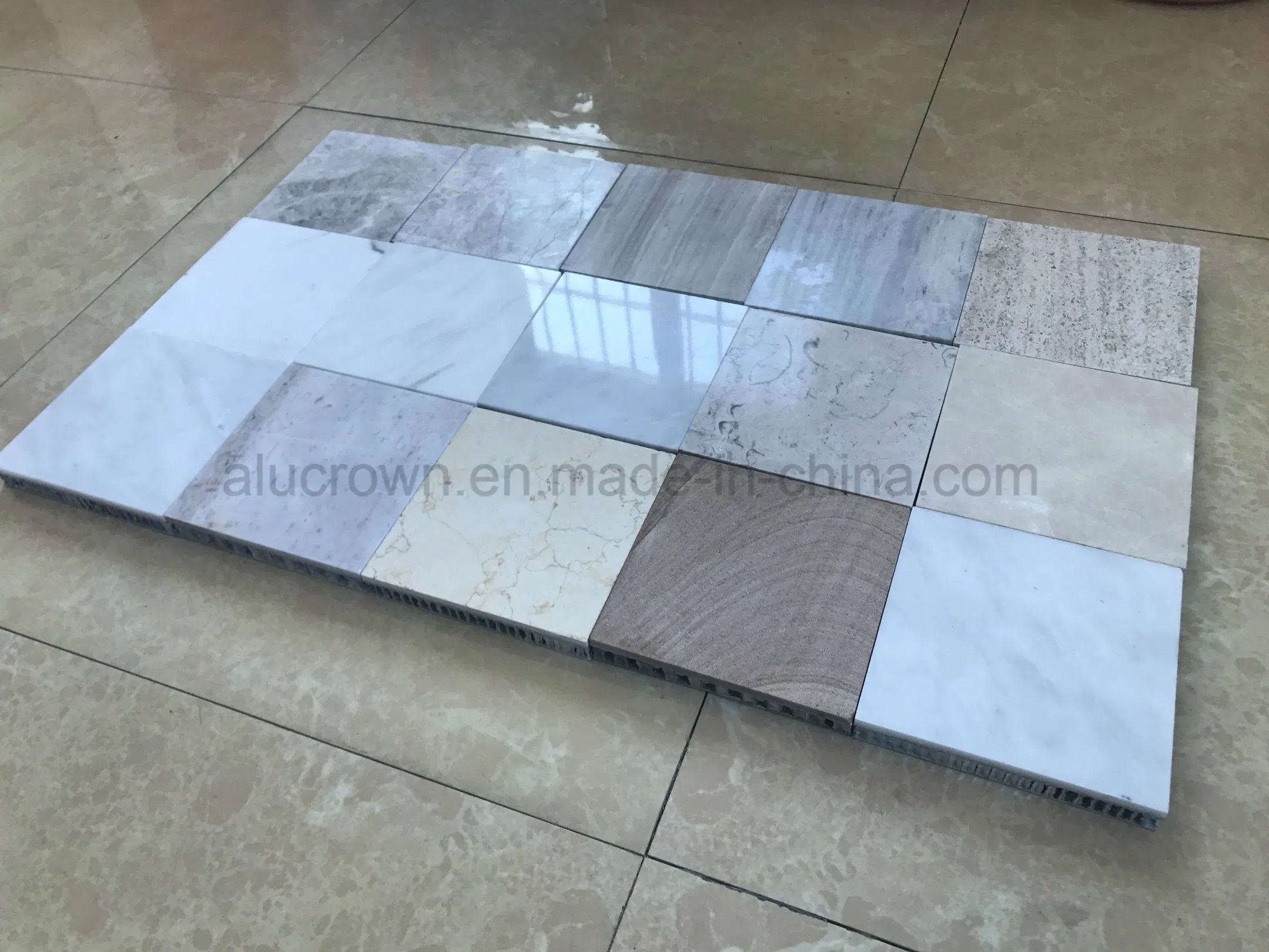 Marble/Granite/Travertine Stone Faced Honeycomb Panels Wall Cladding