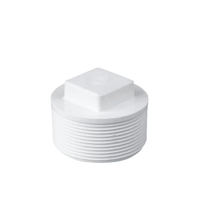 White Color Round All Kinds of Pipes and Fittings End UPVC PVC Pipe Fitting End Plug Can Be Customized According to Requirements