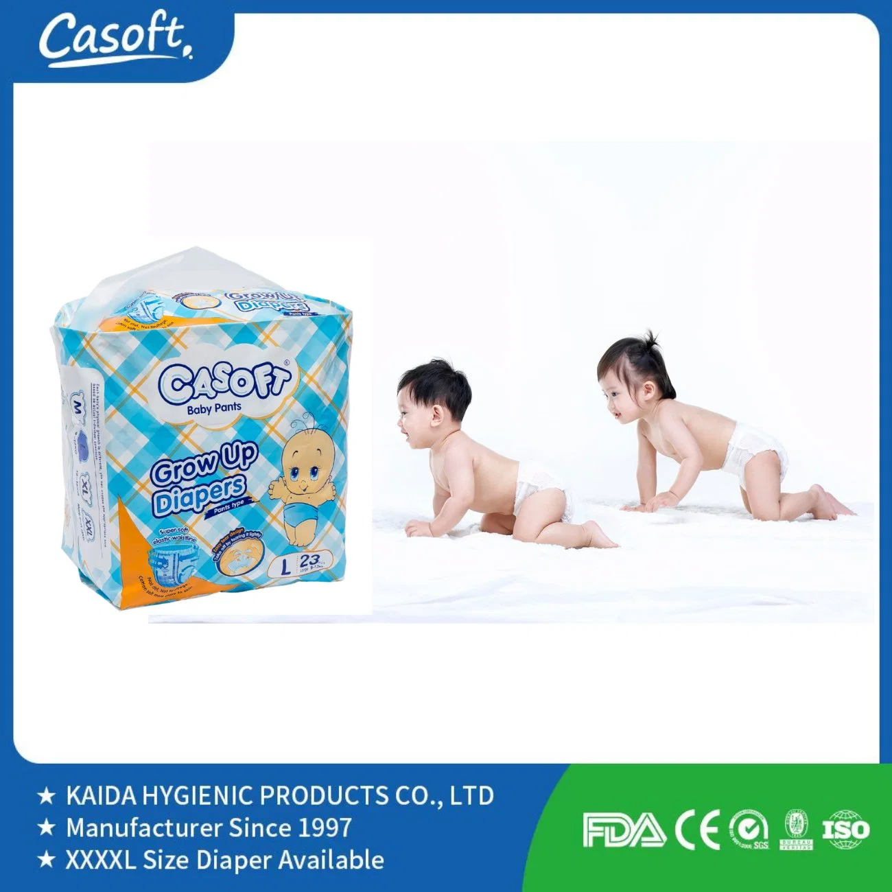 Chinese Brand Casoft Infant Pant Style Diapers Baby Pull UPS Looking for Distributor