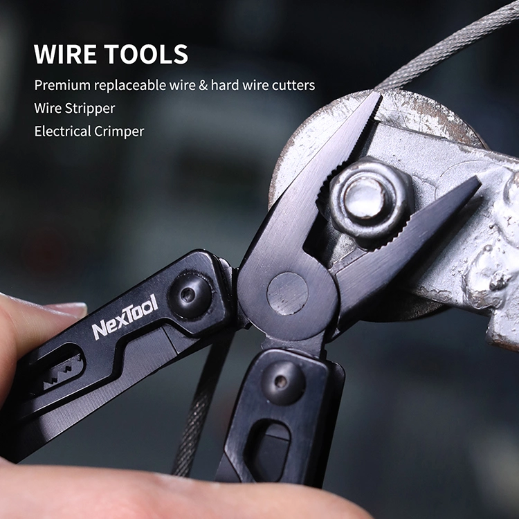 Nextool Black Coating 30cr13 Steel Wrench Cable Cutter Multi Tool