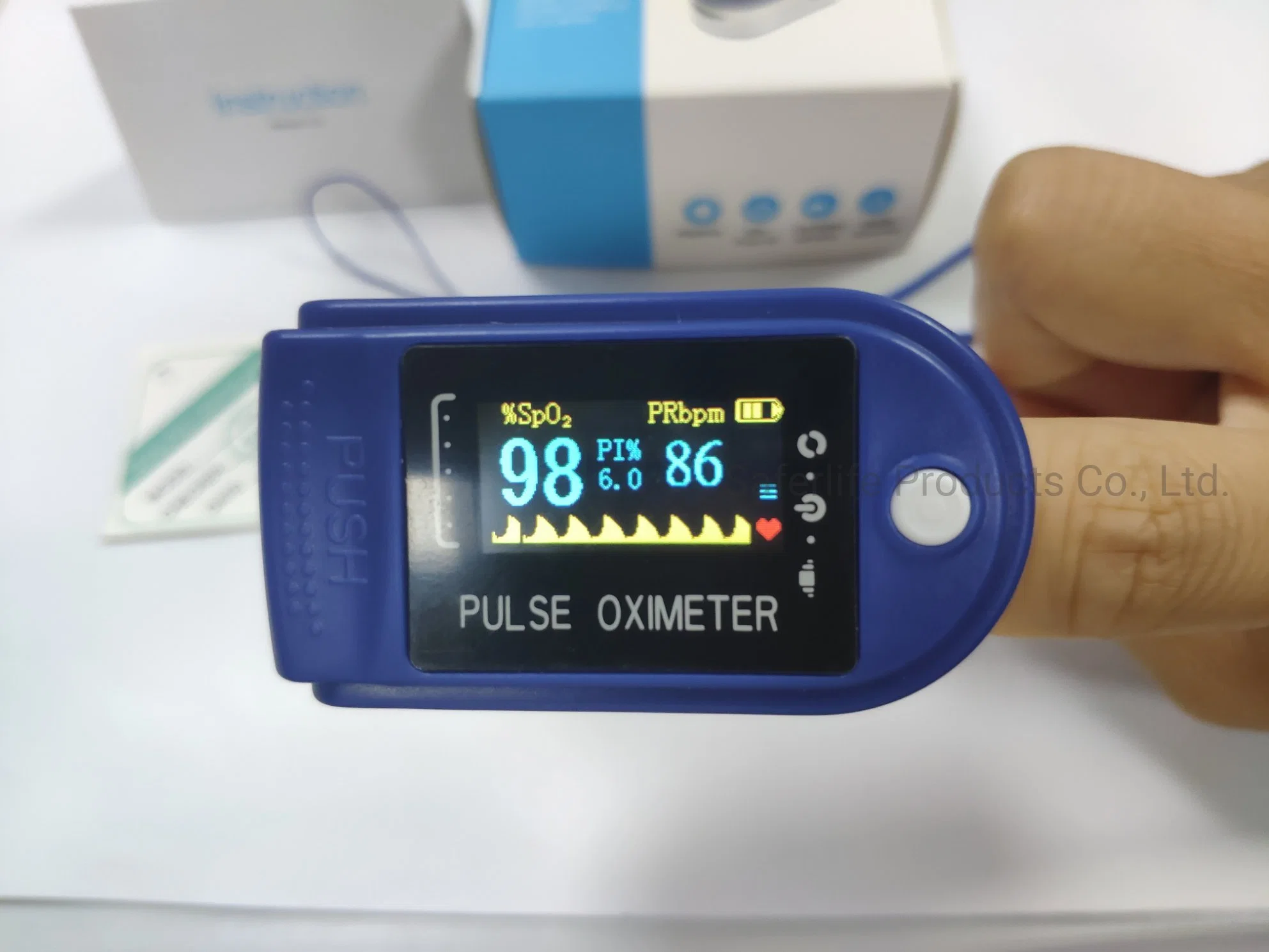 Handheld Pulse Oximeter Digital Oximeter Health Monitor Pulse Fingertip Oximeter