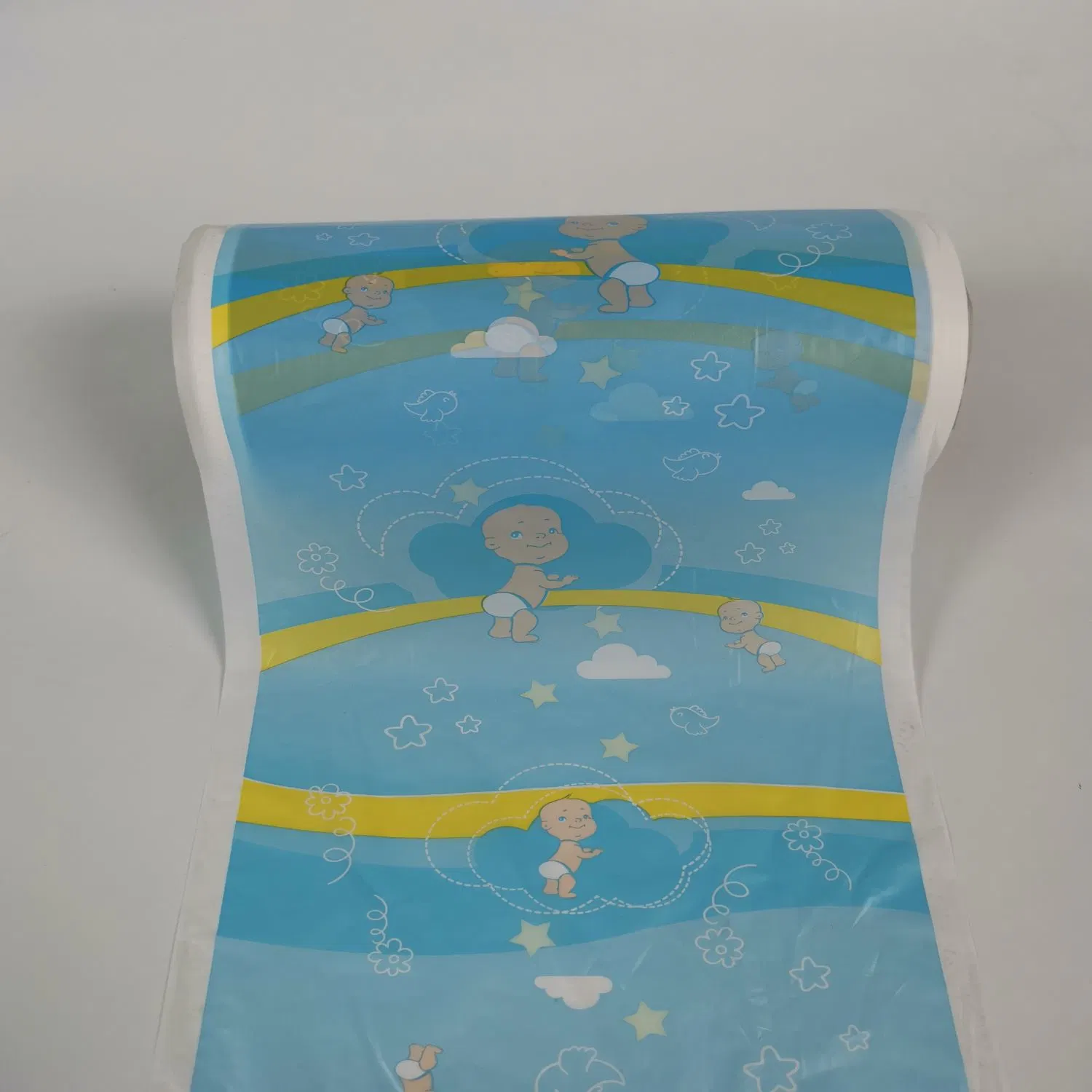 Baby Diaper пленки PE напечатано дышащий материал задней пластины