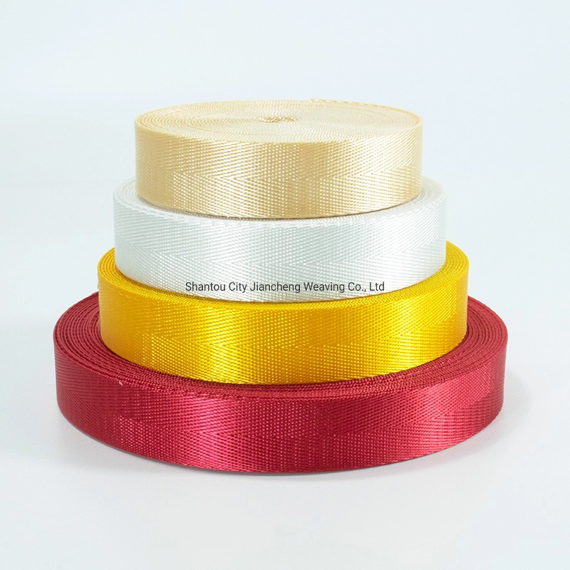 PP Webbing Fischgrätenmuster Polypropylen gedruckt Waterproof Custom Nylon Woven Gurtband Für Schwere Gurtbänder