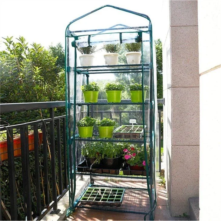 5 Tier Outdoor Green House Portable for Growing Flowers