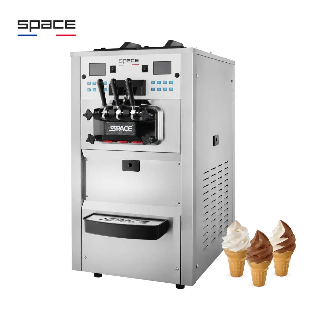 Space Big Size Double Systems Ice Cream Soft Serve Freezer Machine with CE ETL