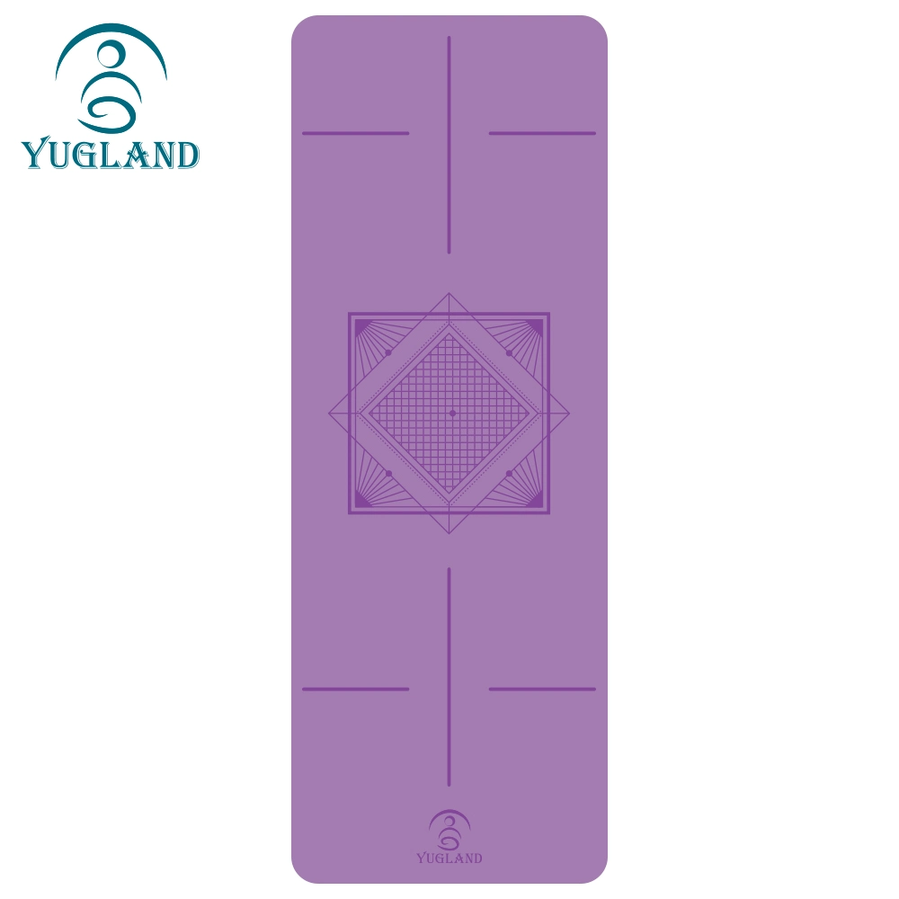 Yugland Free Sample Factory antislip Yoga Mat Custom logo Eco Tapis de yoga en pu de voyage en caoutchouc naturel et convivial