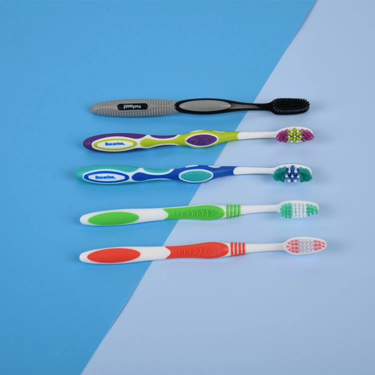 SJ Disposable Plastic Adult Toothbrush High quality/High cost performance  Pre-Pasted Soft Bristle Dental Care Toothbrushes