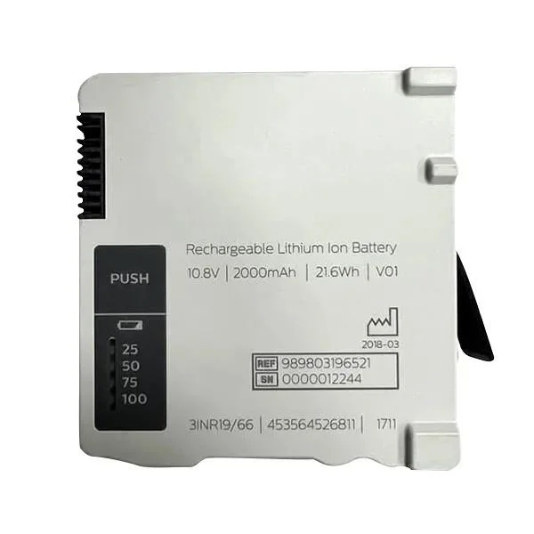Compatible HP Intellivue Mx100 X3 Mx700 Monitor Rechargeable Lithium Ion Battery 10.8V 2000mAh 989803196521