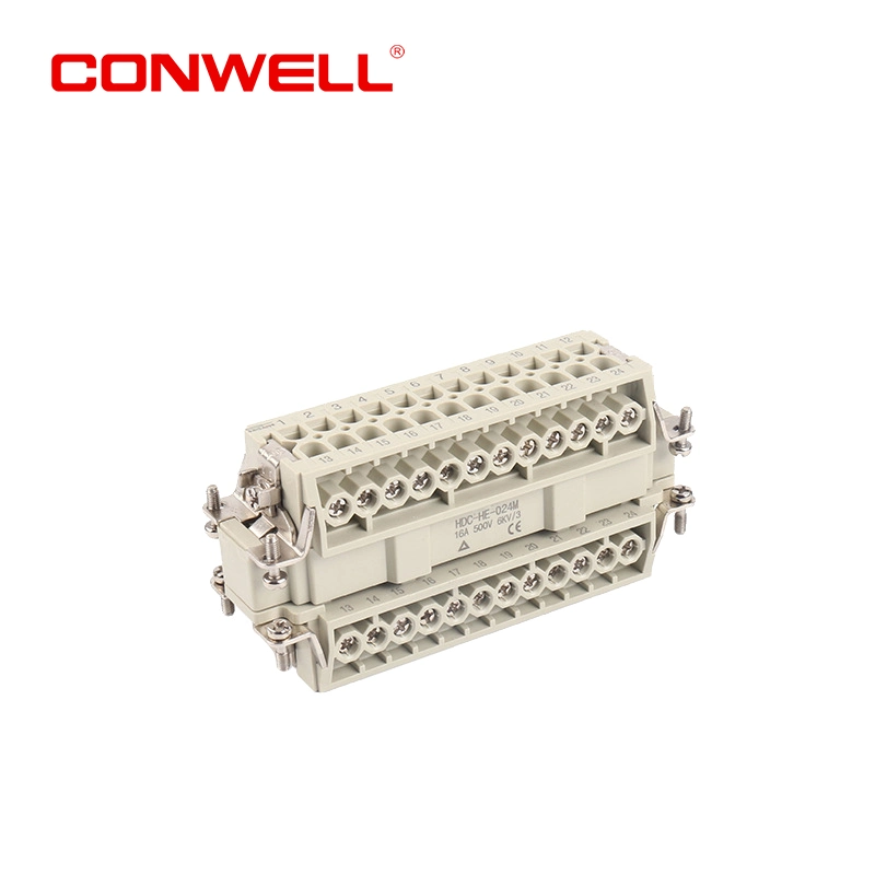 He-024 Series Automotive Connectors 16A 500V 24 Pin Crimp Terminal Female Insert 09330242702