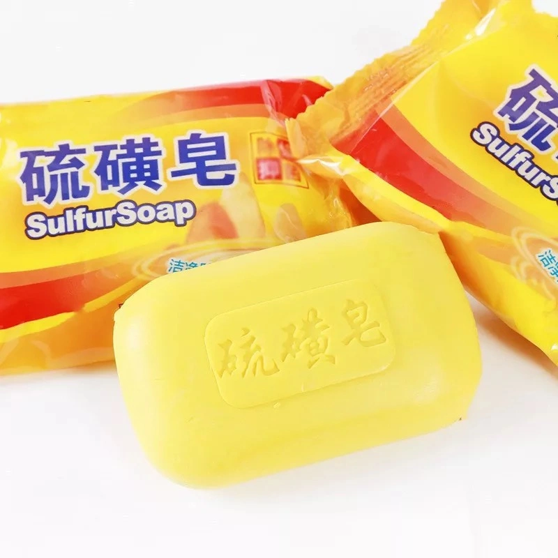 Sulphfur Soap Body Facial Soap Sulfur Soap Anti-Bacterial Acarid Kiling Toliet Soap Jabon Savon Manufacture