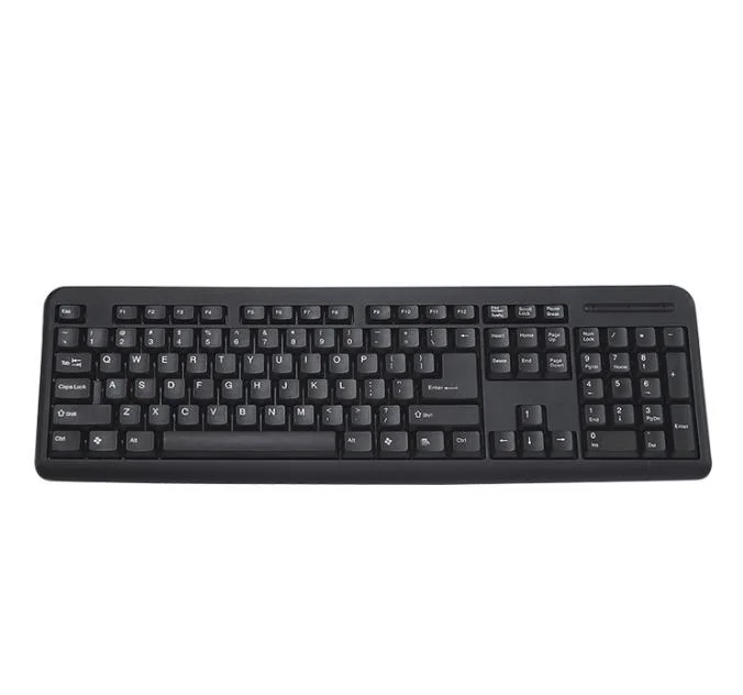 Simple Business Office Waterproof USB Wired Chocolate Keyboard