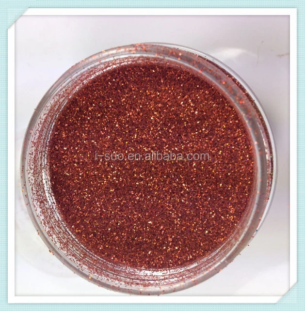 Pet holographique Extra Fine Poussière Glitter pigment rose rouge en vrac