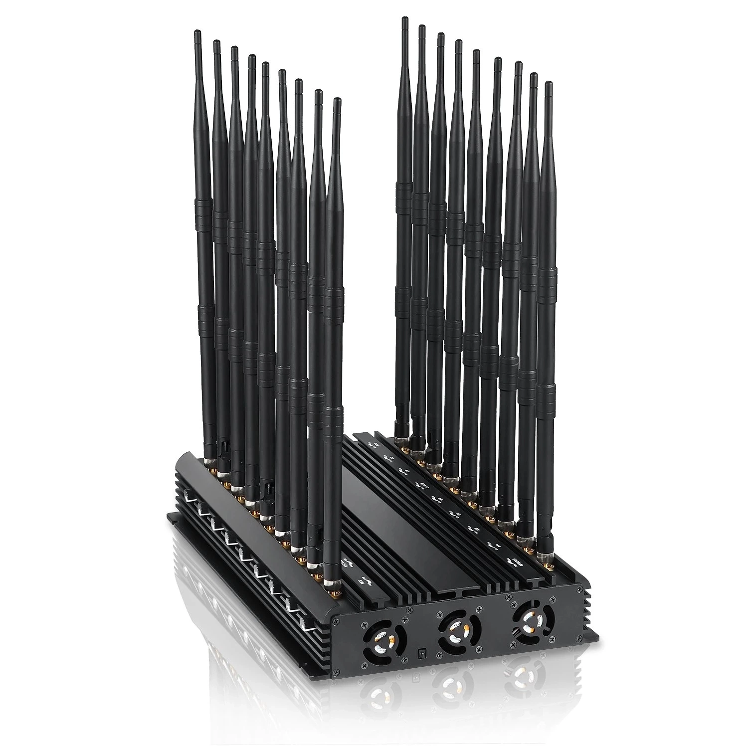 18 antenas 4G 5G móvil celular Jammer señal con mando a distancia para GPS L1 L2 L4 L5 Lojack WiFi 2G 3G