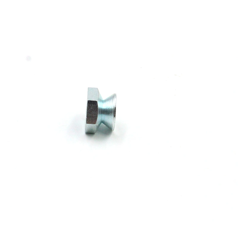 Hardware Manufacture Hex Drive Insert Nut Hex Structure Nylon Lock Nuts Carbon Steel Blue Zinc Plated Galvanized Hex Head Nut