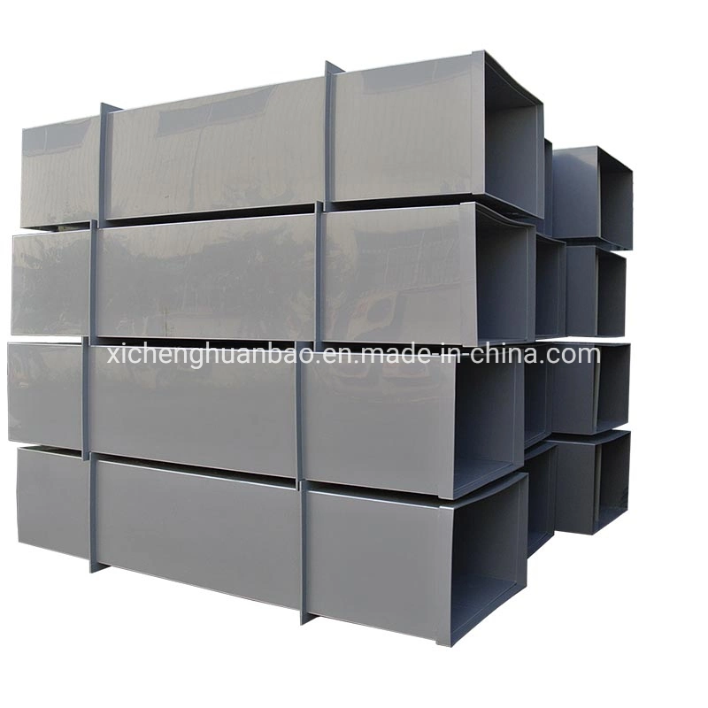 Ventilation Ducting System Large Diameter PP Plastic Rectangular Air Duct