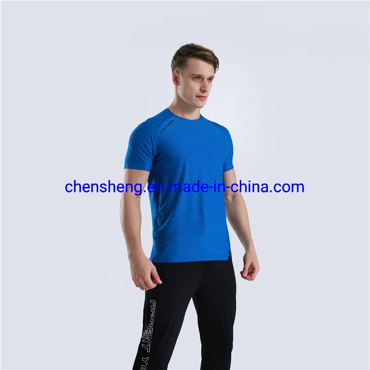 Fashion Solid Color Quick Dry Cheap Wholesale/Supplier T Shirts Mens Tshirt Sport Plain T Shirt Wear for Gym Fitness