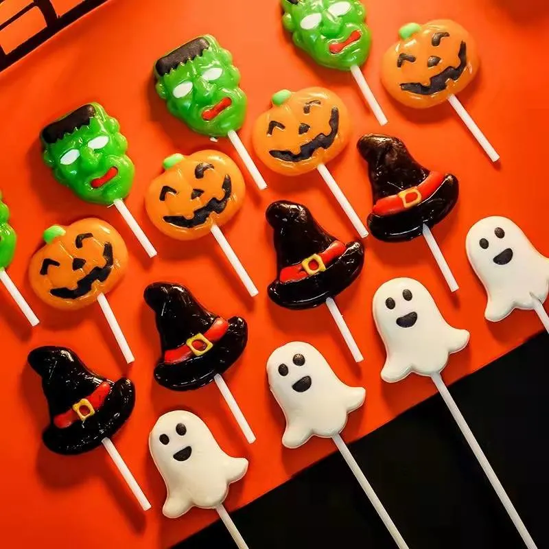 La entrega de la fábrica Certificado Halal Mini dulces frutas dulces de Halloween Pumpkin caramelos