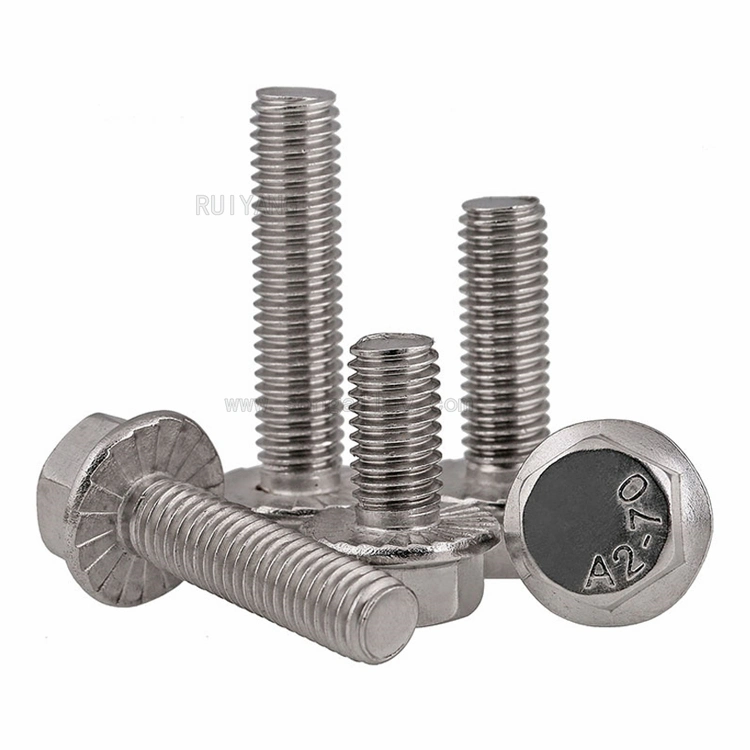 DIN6921 304 Hexagon Flange Bolts Hardware