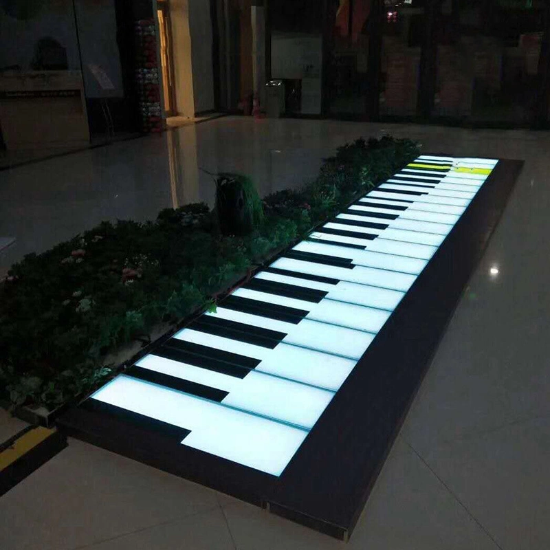 Rigeba Hot Sale 1000*300*H60mm LED Interactive Piano Dance Floor for Kinds