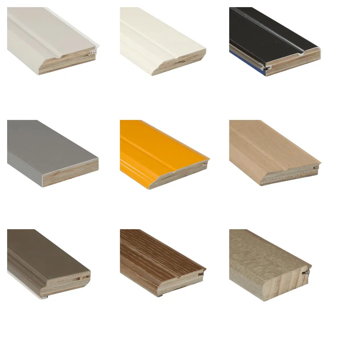 E0 PVC PU UV PUR Film Wood MDF Board Skirting