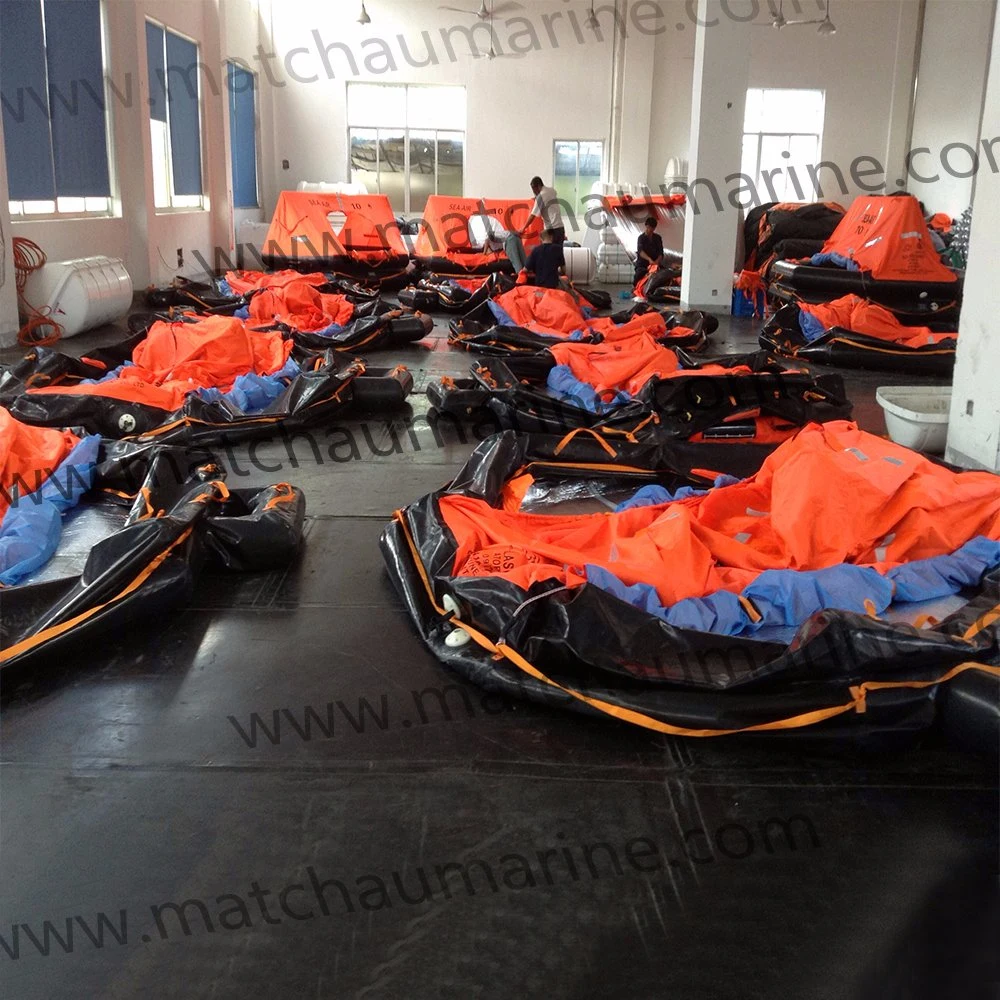 High quality/High cost performance  Marine Lifesaving Throw-Overboard Inflatable Life Raft