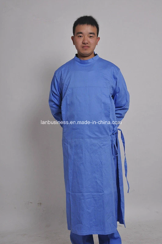 Ly Side Open Reusable Cotton Hospital Gowns (LY-MU001)