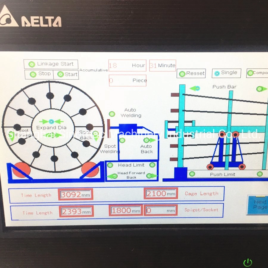 Pccp Concrete Pipe Wire Cage Welding Machine