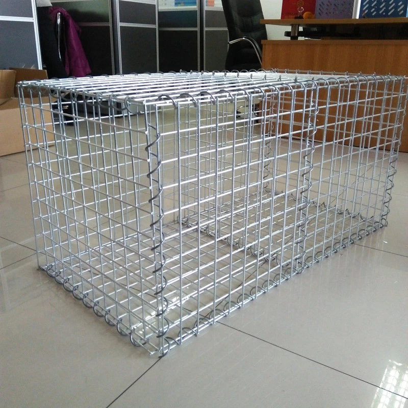 Galvanized Welded Gabion Box Wire Mesh Retaining Wall River Bank Basket Stone Cage Landscape