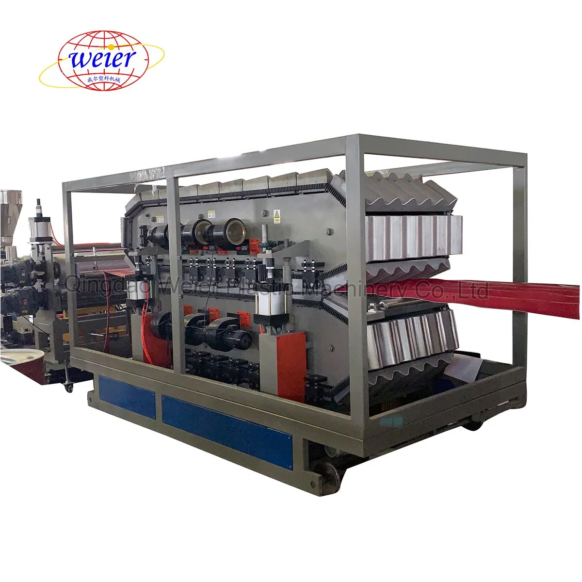 1050mm Plastic PVC UPVC Glazed Bamboo Roofing Sheet Machine Line