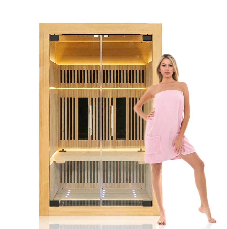 2 People Full Spectrum Hemlock Infrared Sauna Best for Home Use