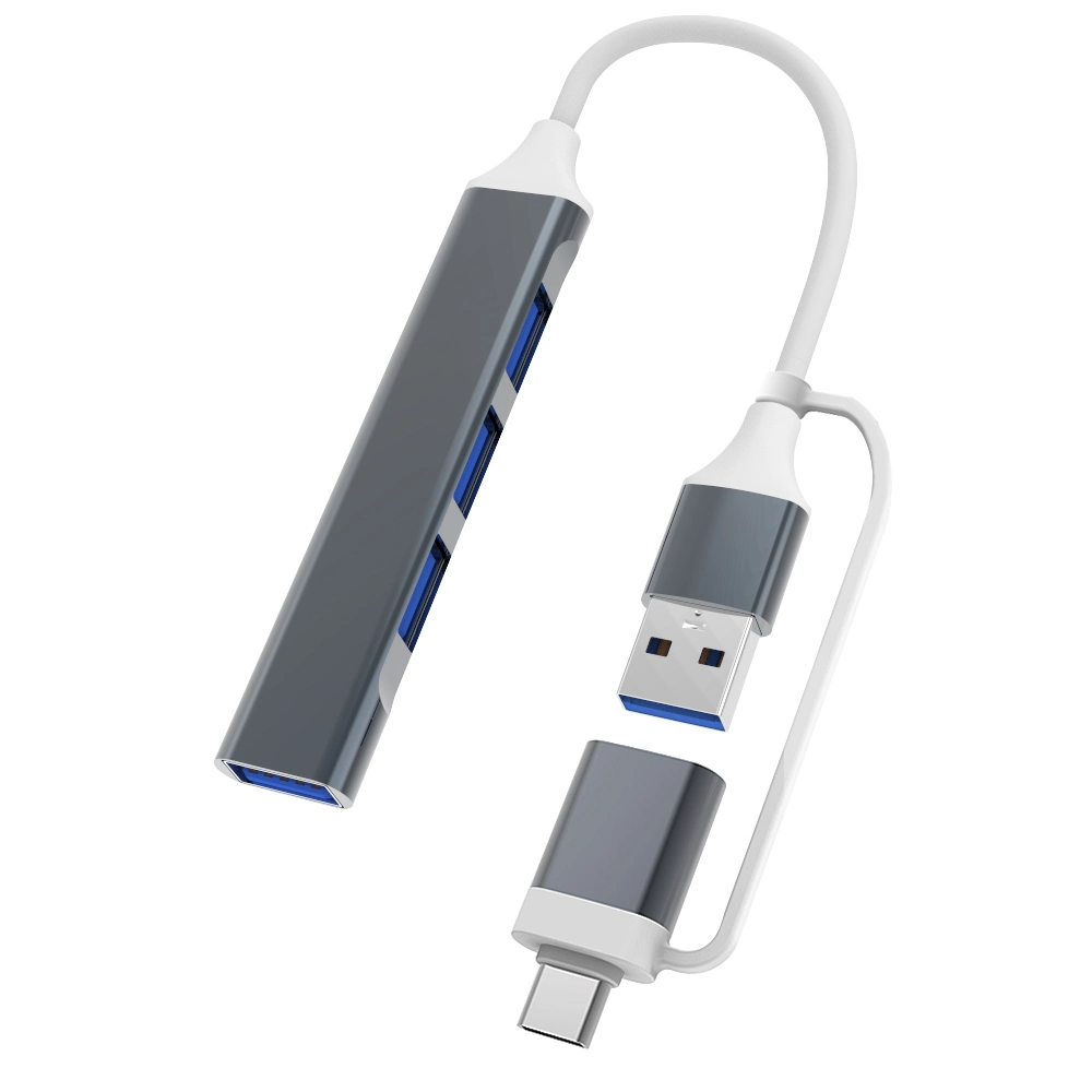 1 to 4-Port USB3.0*1 USB2.0*2 USB-C with OTG Mini Data USB C Hub