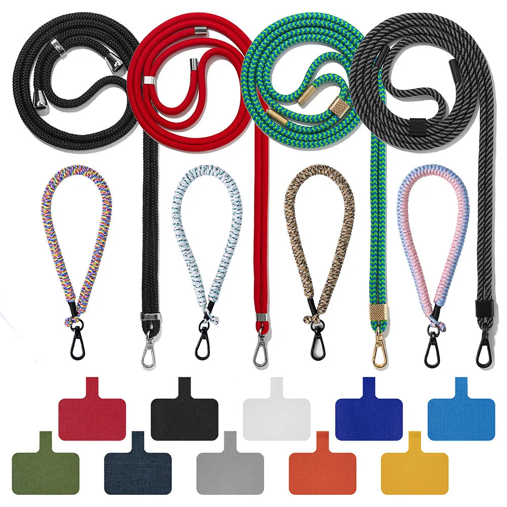 Nuevo teléfono en caso de que la correa con collar ajustable Crossbody Crossbody Universal Correa para cuello hombros parche atadura teléfono celular móvil Lanyard para todos los Smartphone Lphone