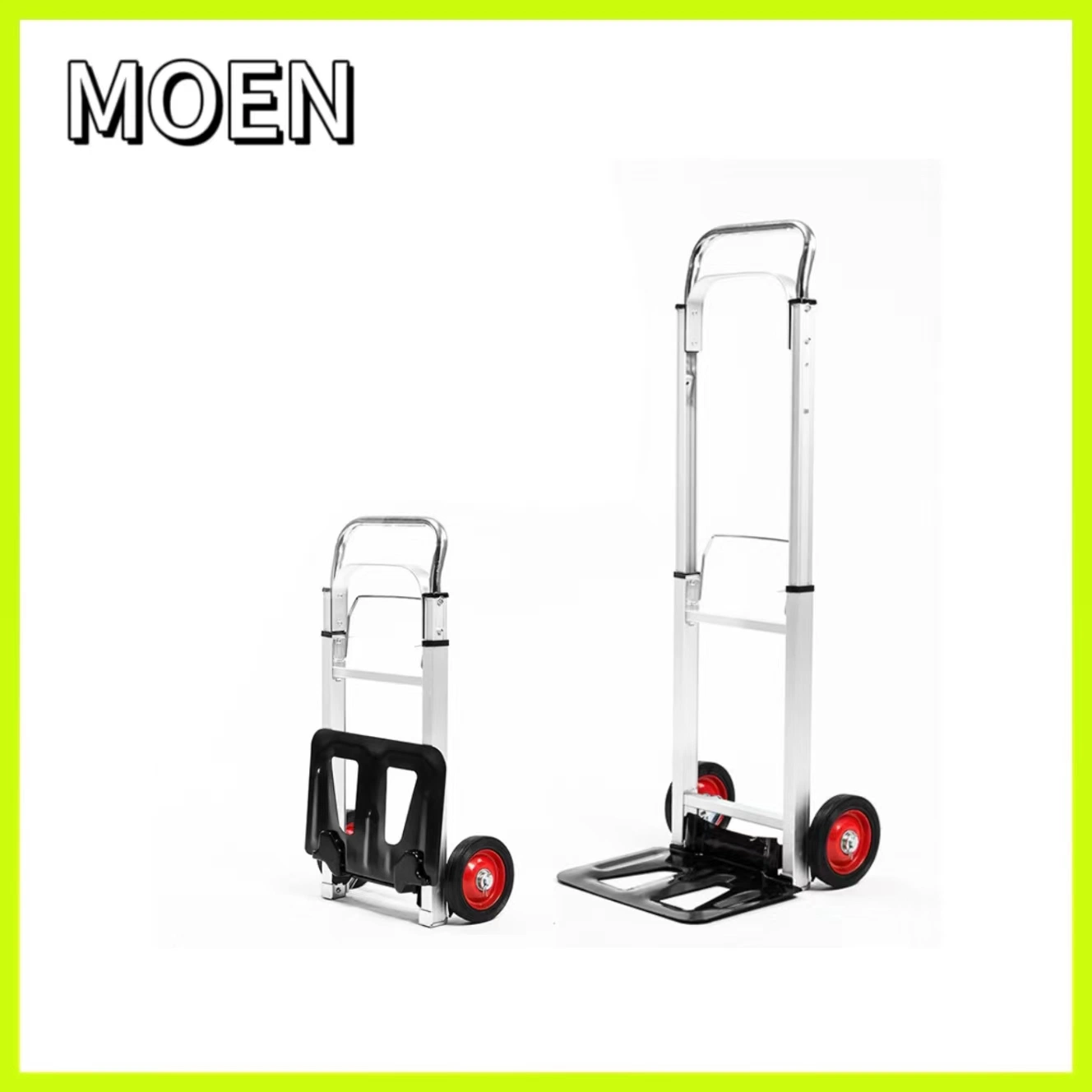 Aluminum Folding Climbing Cart Hand Truck 2 Wheel Foldable Hand Trolley