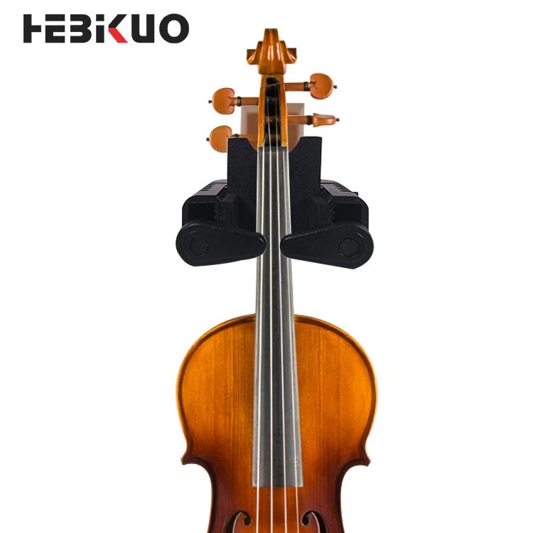 Factory OEM Guitar Accessories Metal/Wooden+ABS+Sponge Guitar Hanger Auto-Locking Violin Hook Display Violin Wall Stand