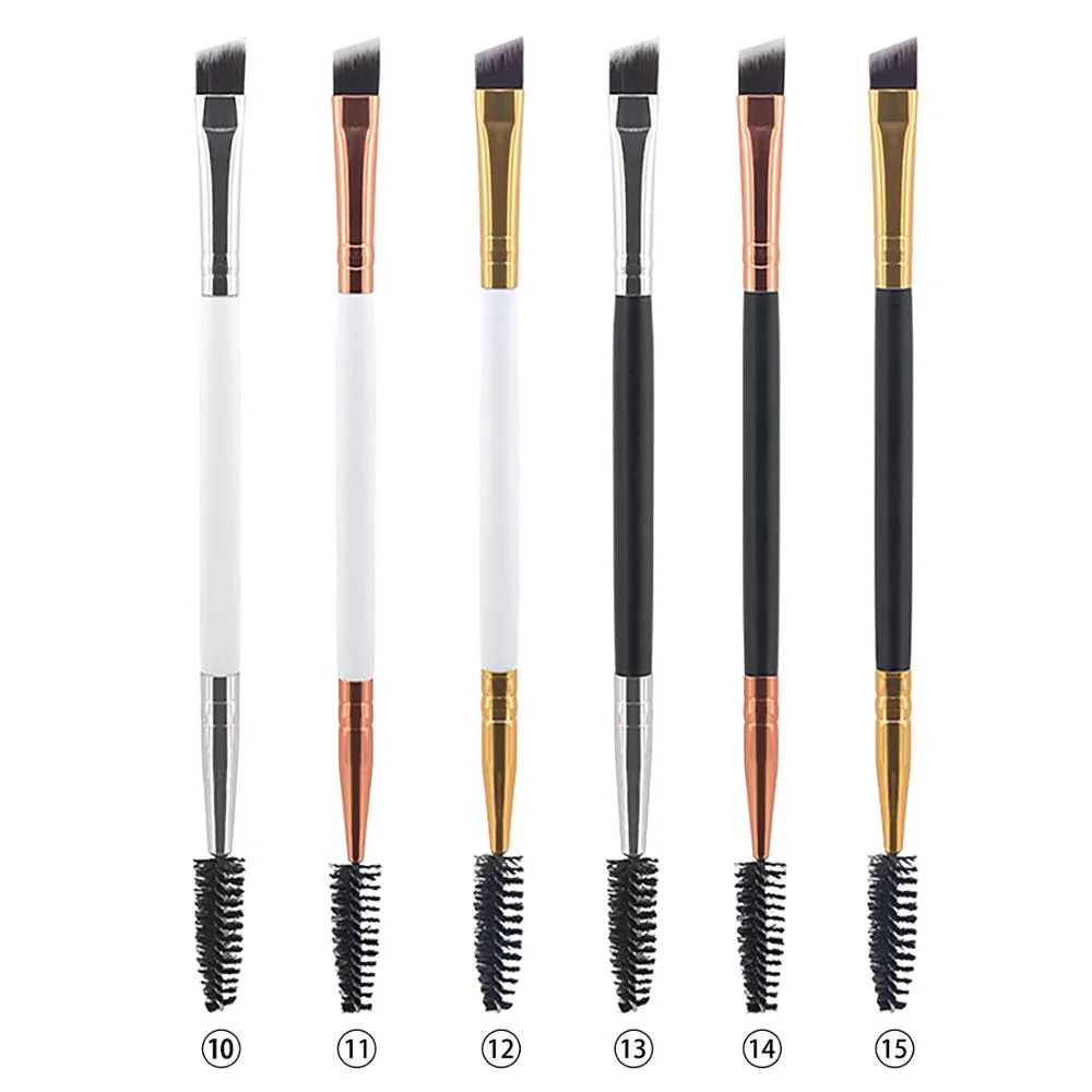 Double End Synthetic Custom Angled Eyebrow Eyelash Spoolie Brush