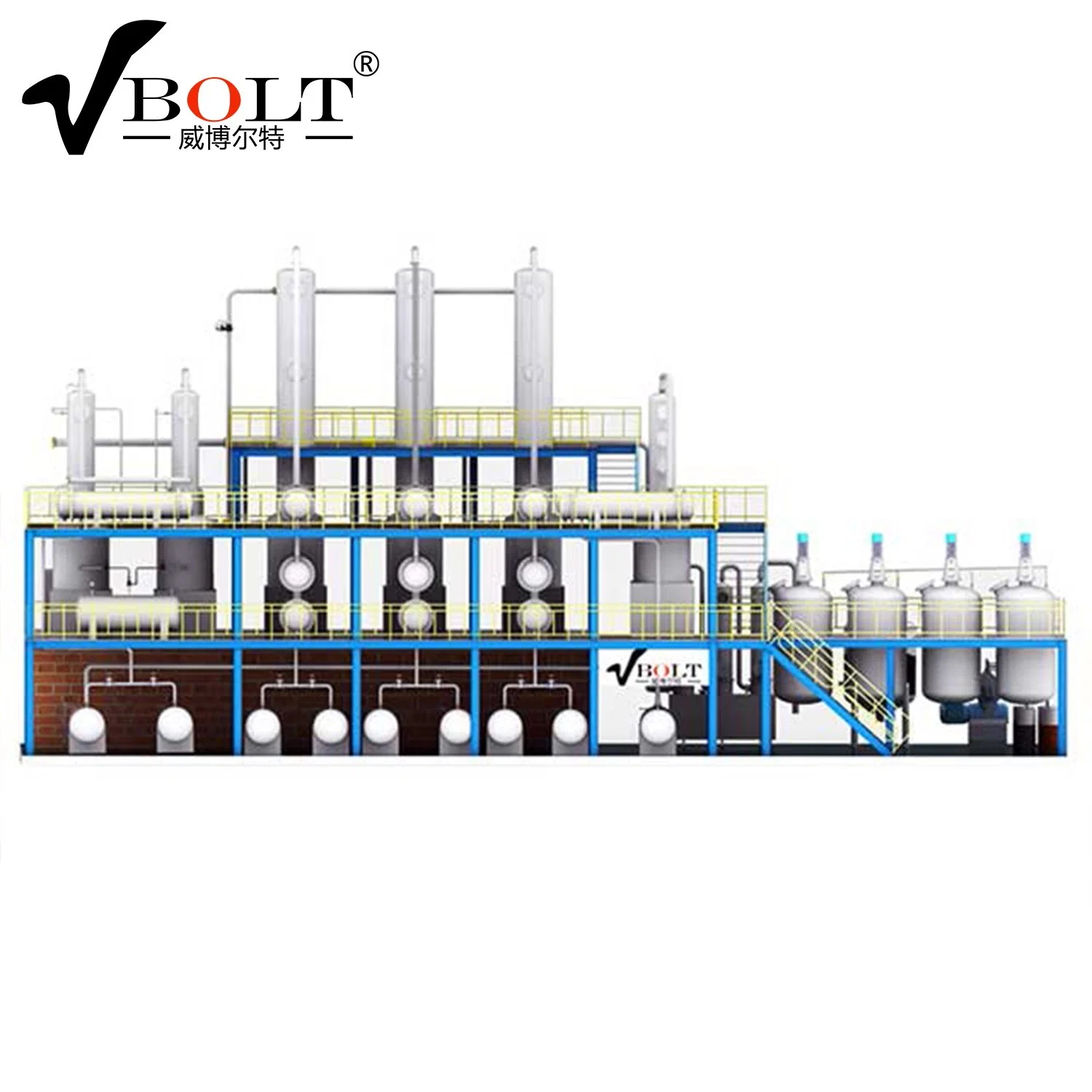 Best Quality Crude Petroleum Oil Refineries Waste Oil to Diesel Recycling Plant