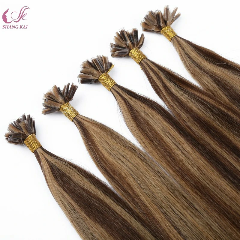 Queratina U-Tip Nail European Human Hair Extension Remy Hair