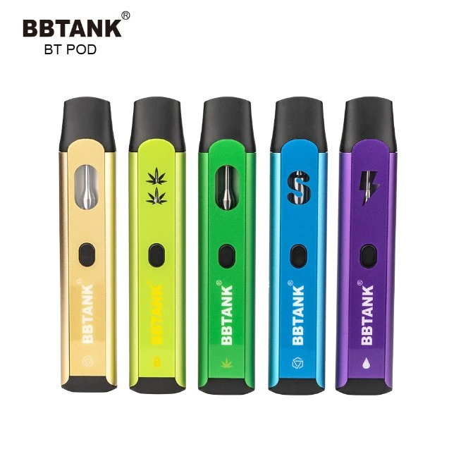 Bbtank Live Resin Vape Empty 2ml Hhc Disposable Pod for D8 Oil Rechargeable Thco Vape Disposable