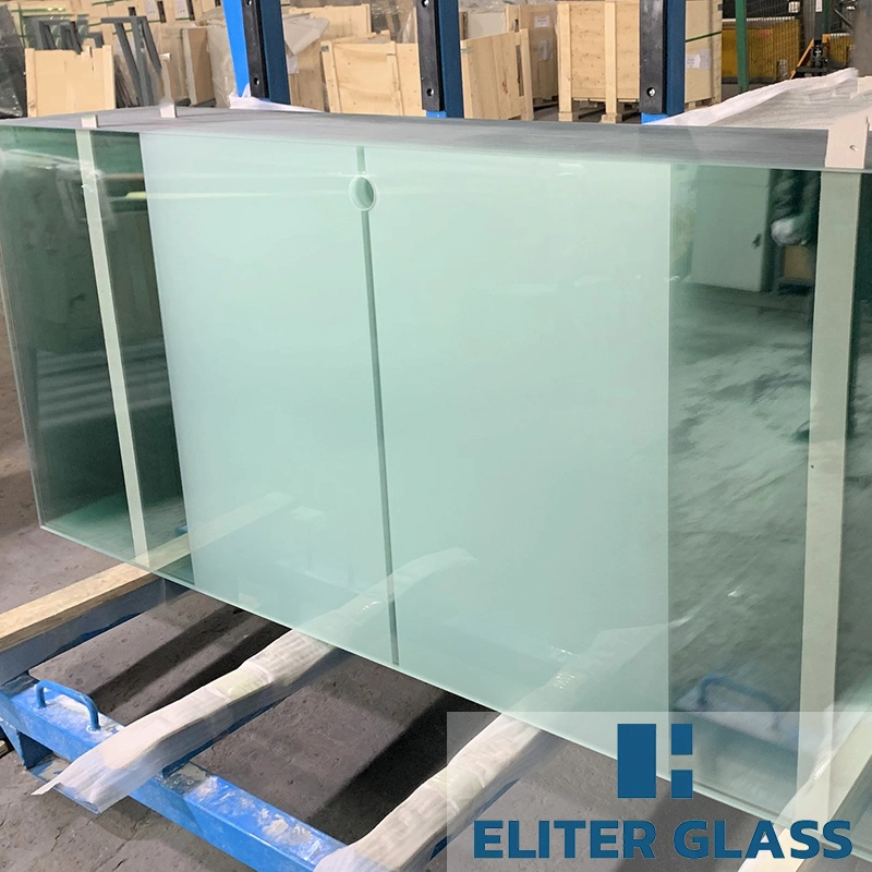 Clear Float Glass Acid Etched Privacy Tempered Toughened Frosted Privacy Obscure Sandblasting Sandblast Safety Panel Glass