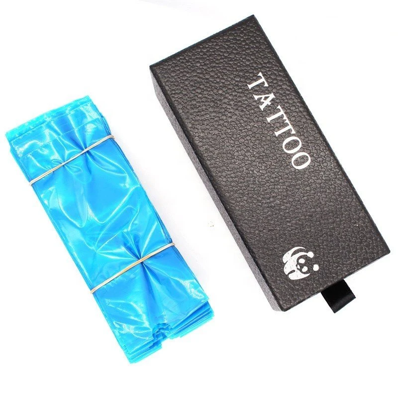 100pcs Blaue Farbe Einweg Tattoo Clip Cord Cover für Tattoo Griff Zubehör