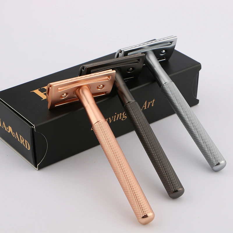 D657 Ready to Ship Good Quality Brass Handle 3 Parts Classic Men&prime; S Shaving Safety Razor