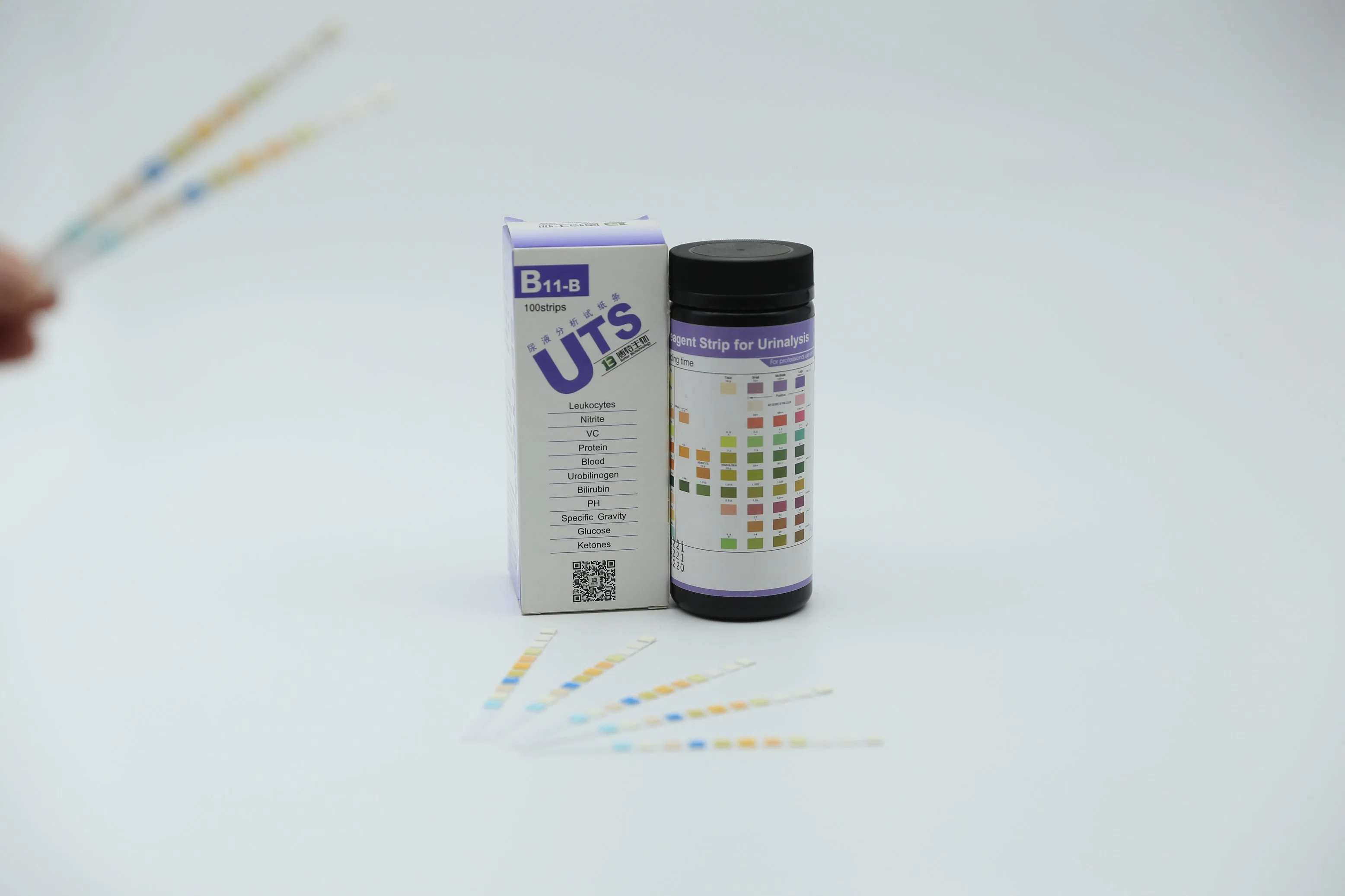 CE Certified Urinalysis Reagent Test Strips 1-14 Parameters