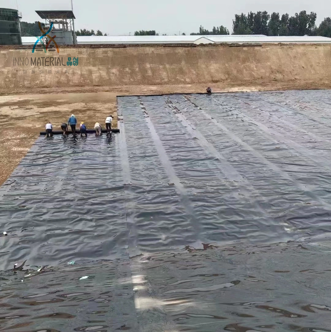 مقاومة التمزق ثقب في بلا لف ورق +Geotextile HDPE Geomembane البطانة